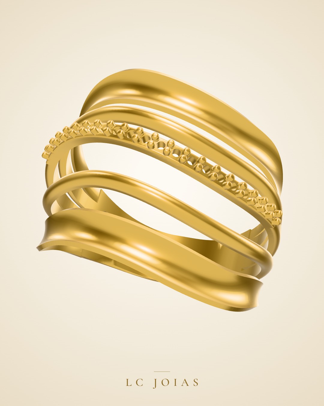 Anel 8320 an em ouro