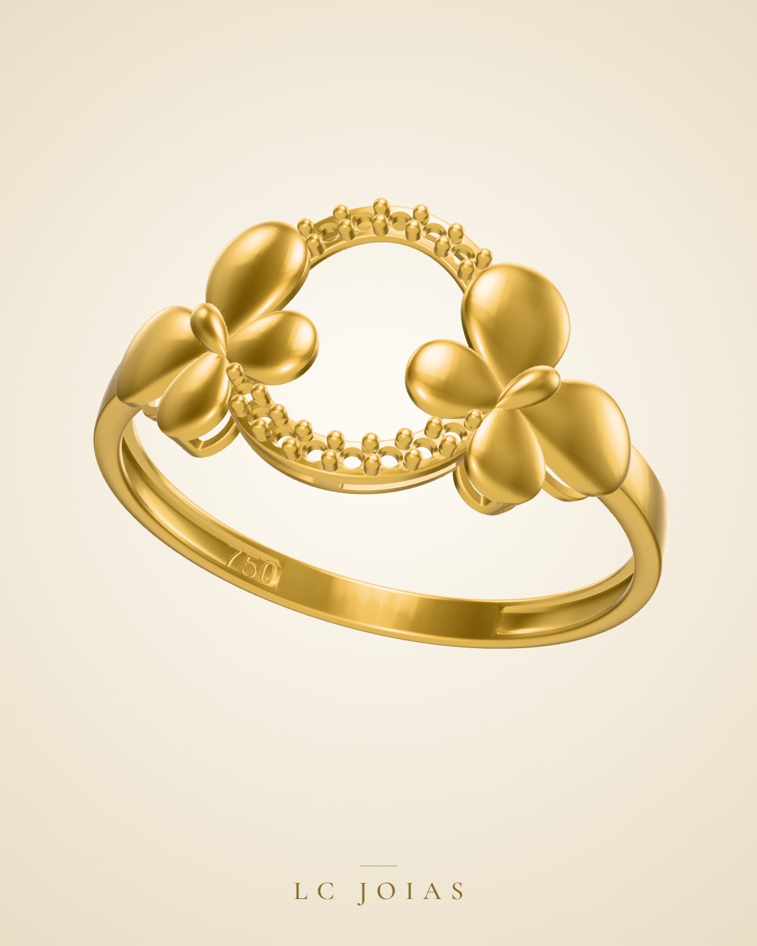 Anel d 0033 an 19 s em ouro