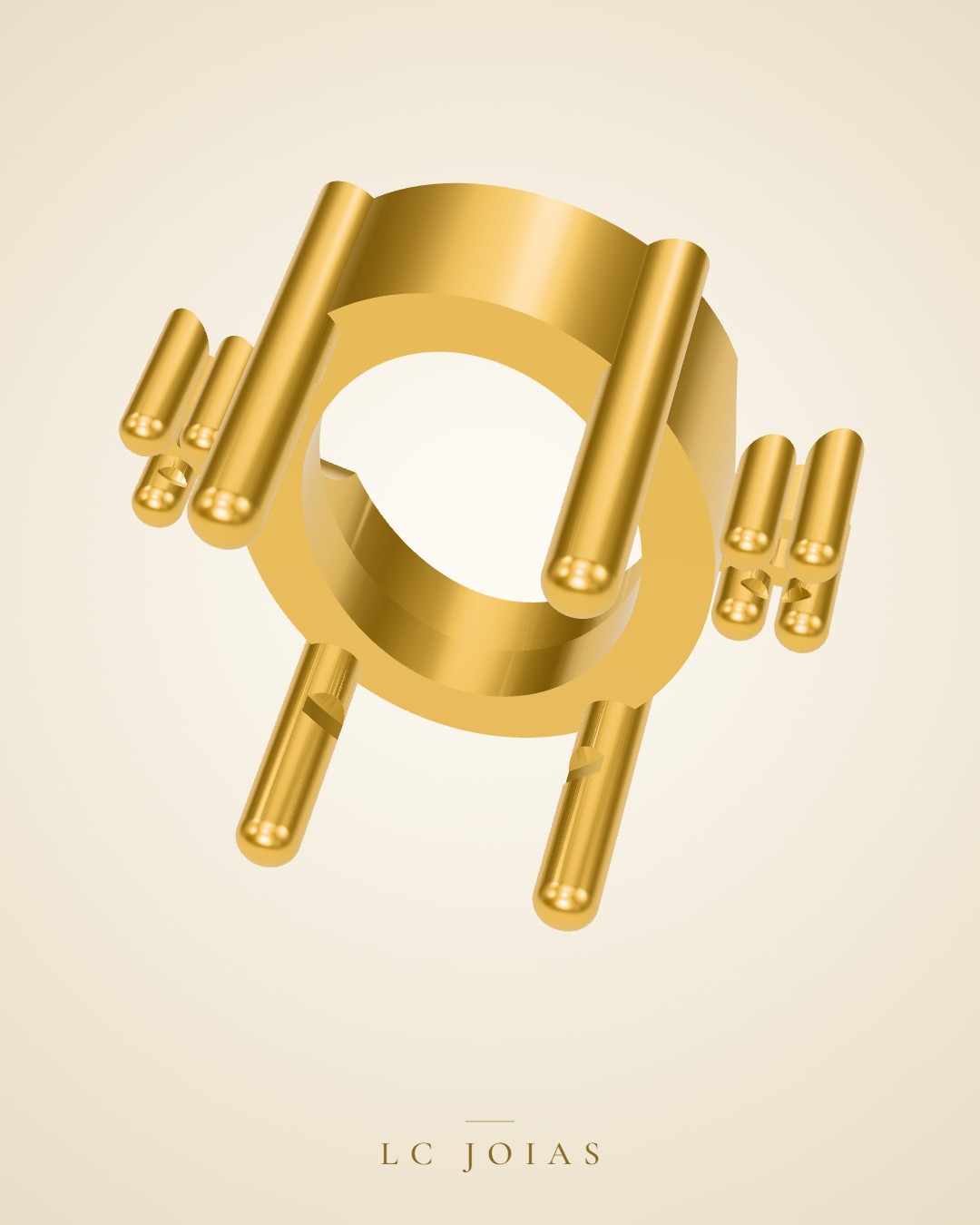 Anel 2165 z an em ouro