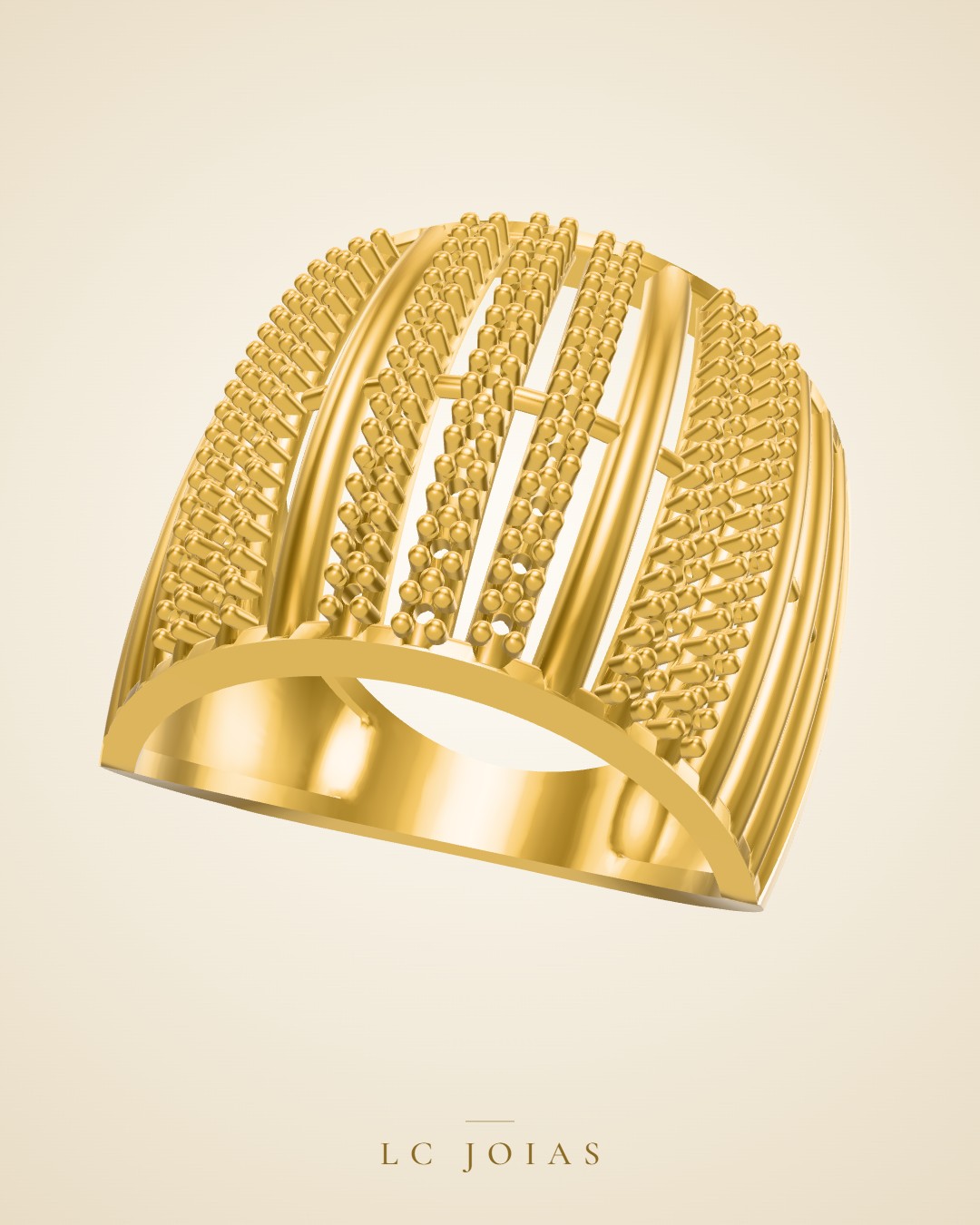 Anel 022 an em ouro