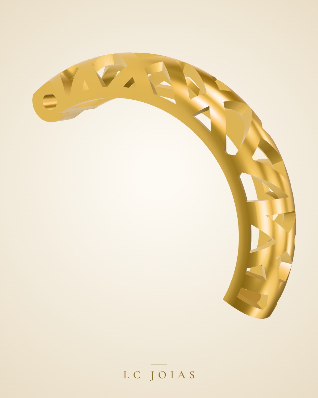 Brinco mirrored copy of 6790 br 01 em ouro