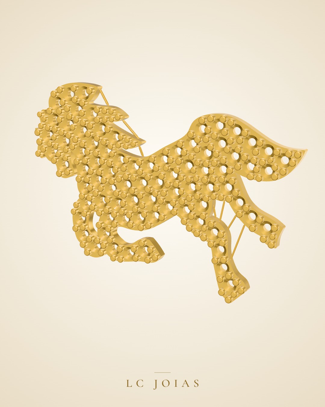 Pingente 1352 pg (pd) em ouro