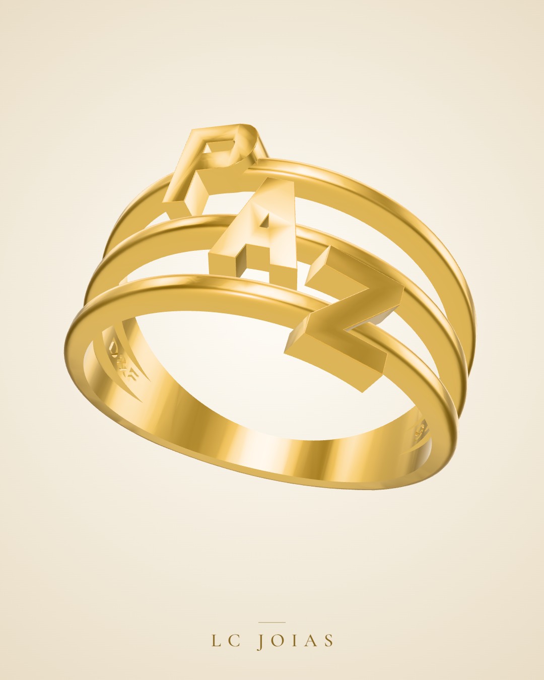 Anel ag 1937 an em ouro