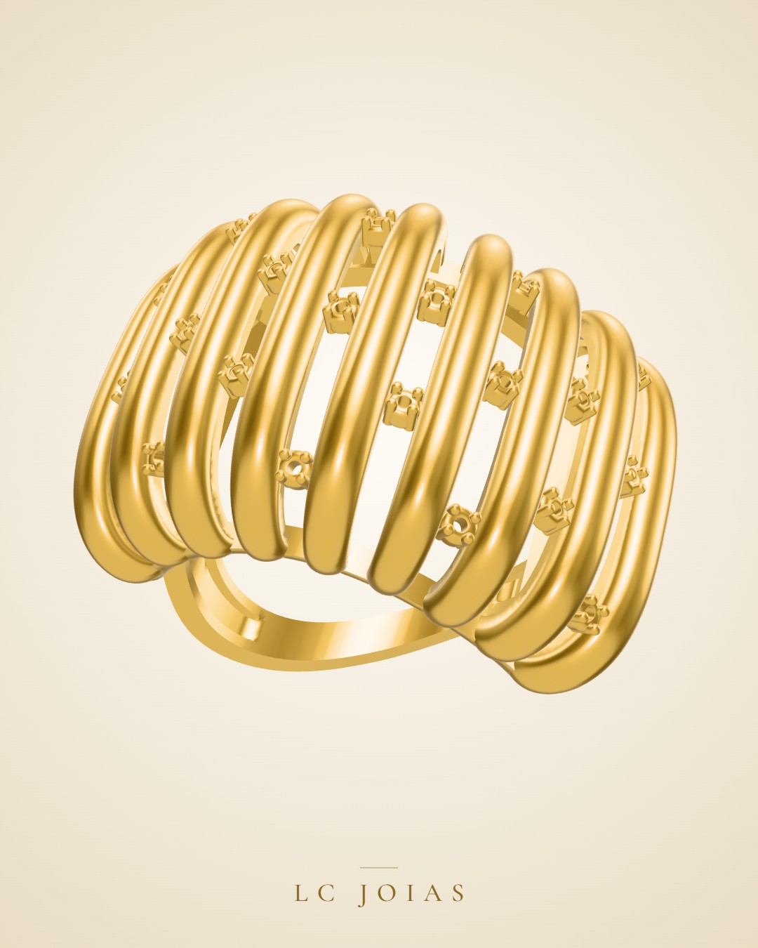 Anel 6526 an em ouro