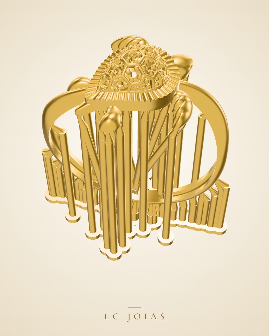 Anel 7371an em ouro