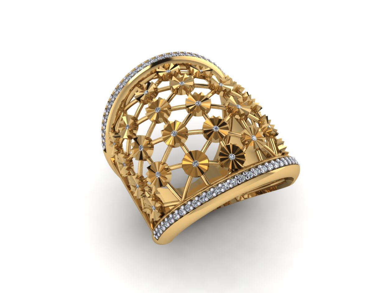 Anel 7278 an novo em ouro
