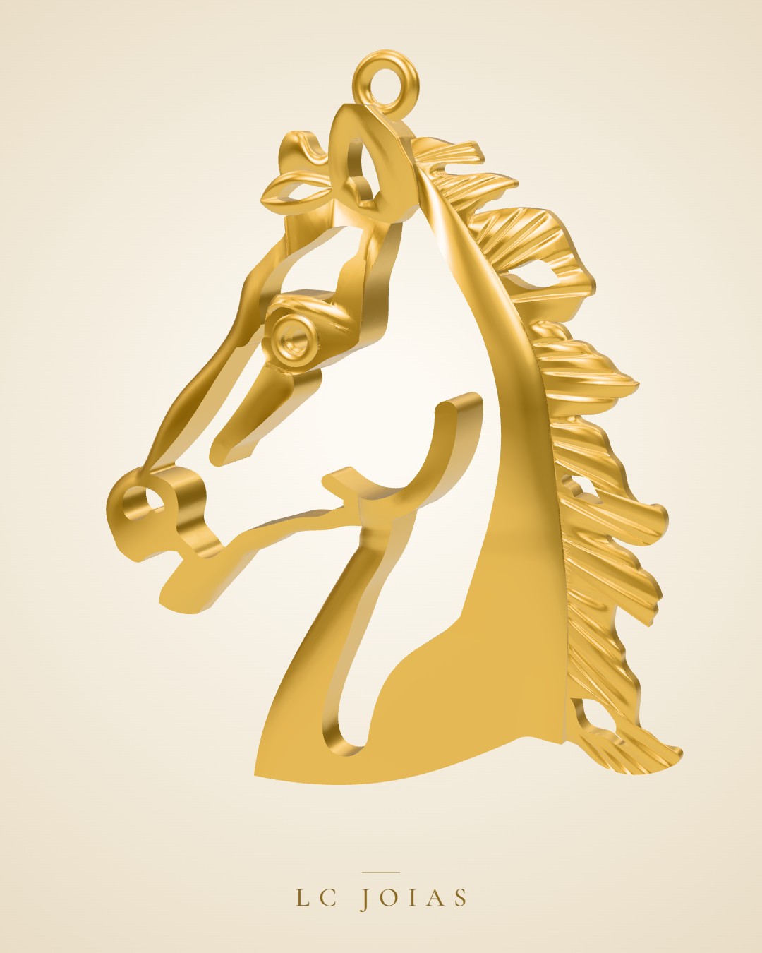 Pingente 7195 pg menor em ouro