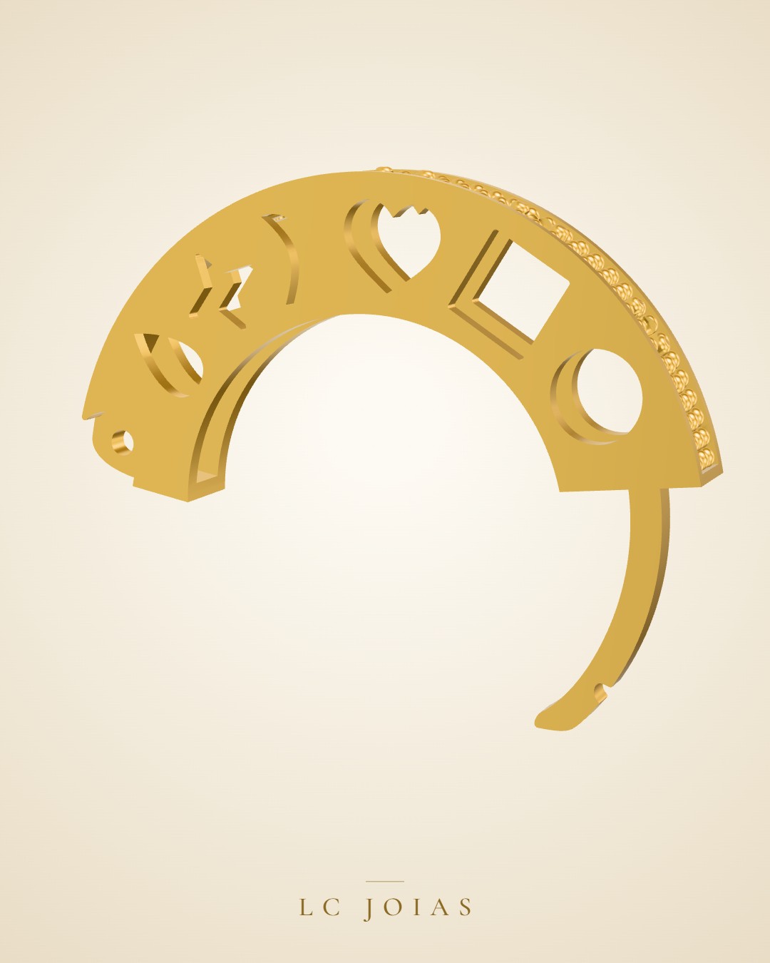 Brinco 7114 br g em ouro
