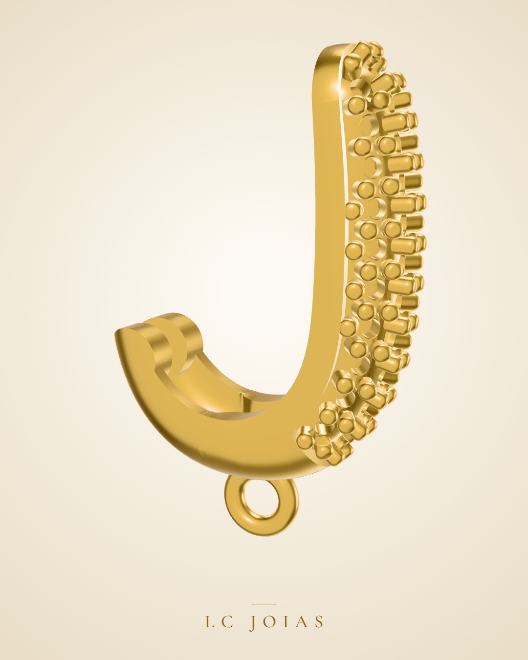 Brinco 909br em ouro