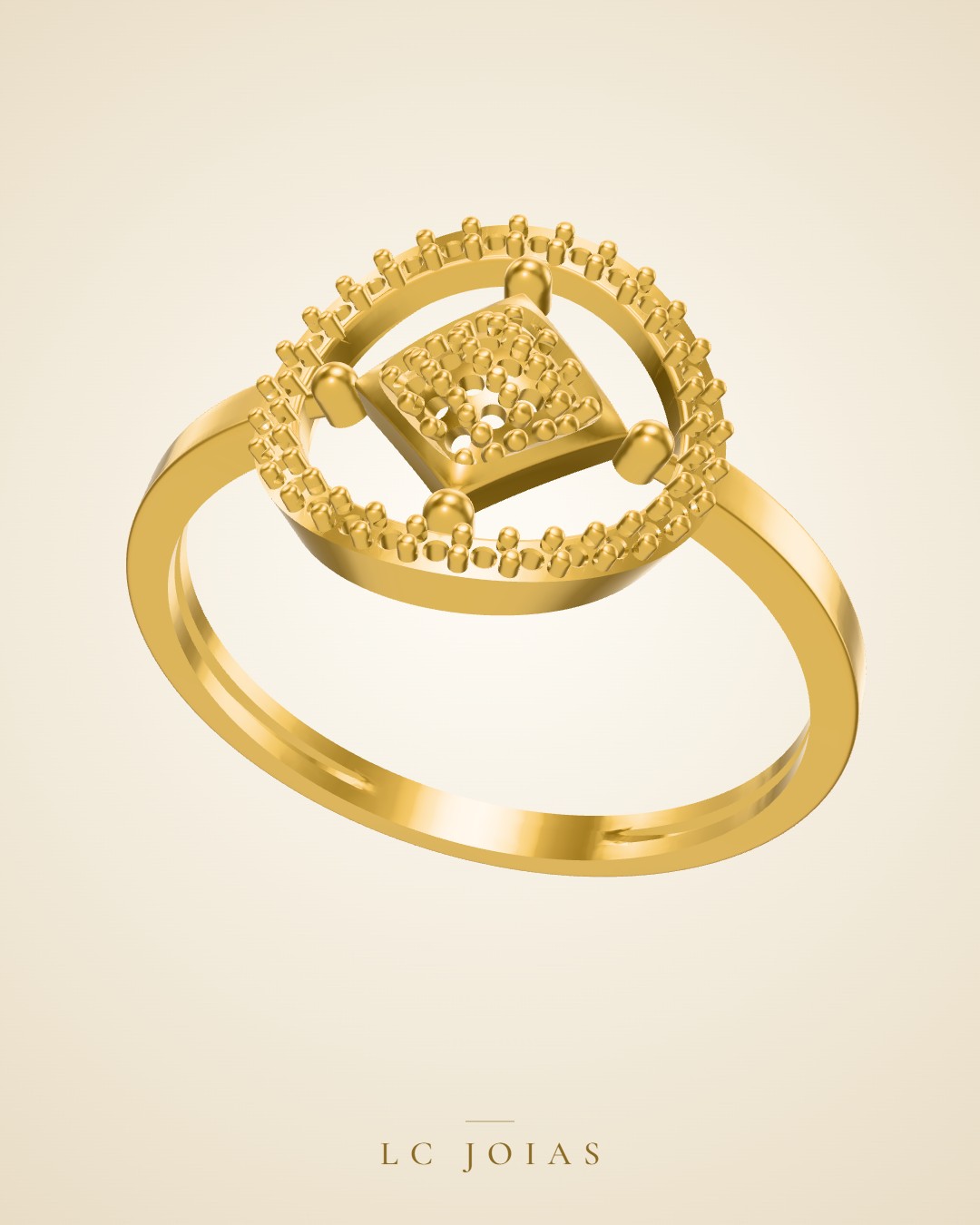 Anel 613 an em ouro