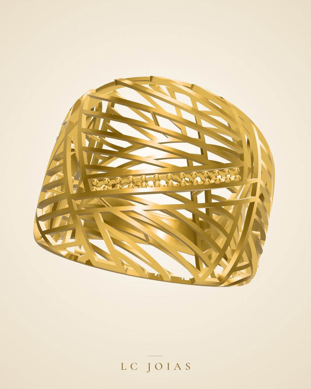 Anel 8070 an pd em ouro