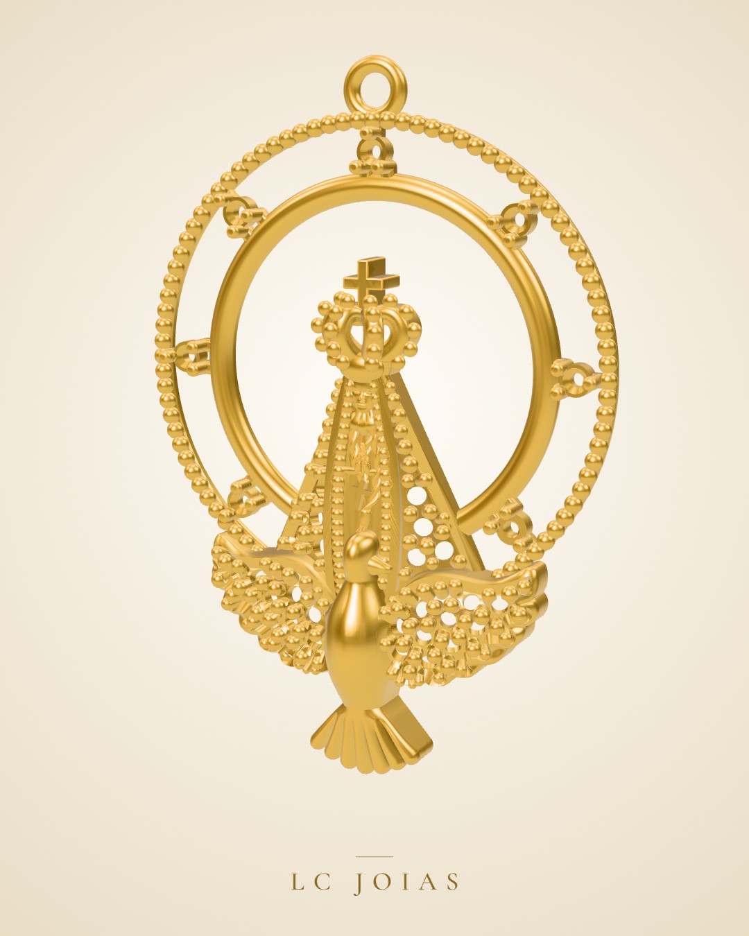 Pingente d 0025 pg em ouro