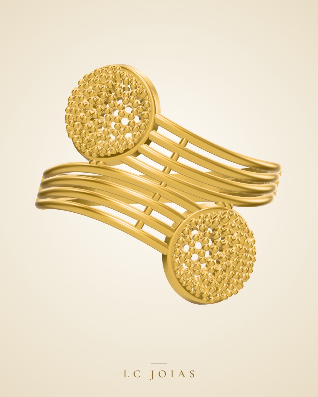 Anel 012 an em ouro