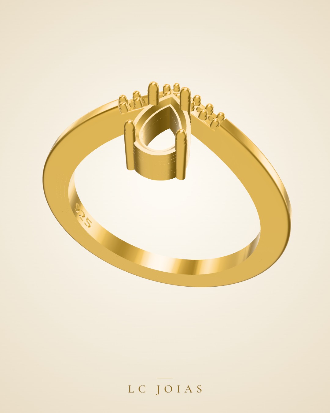 Anel ag 2215 an em ouro