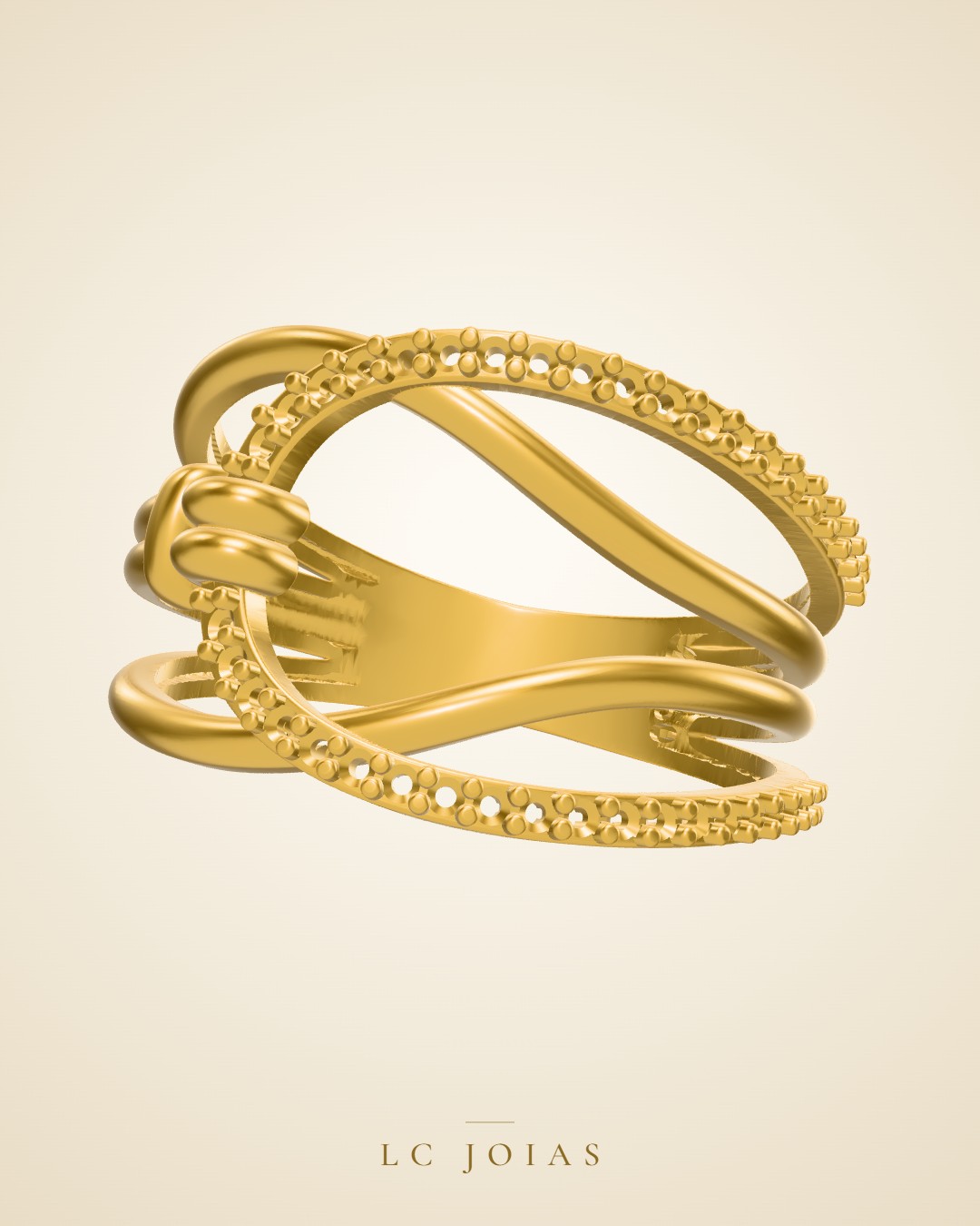 Anel 1292 z an em ouro