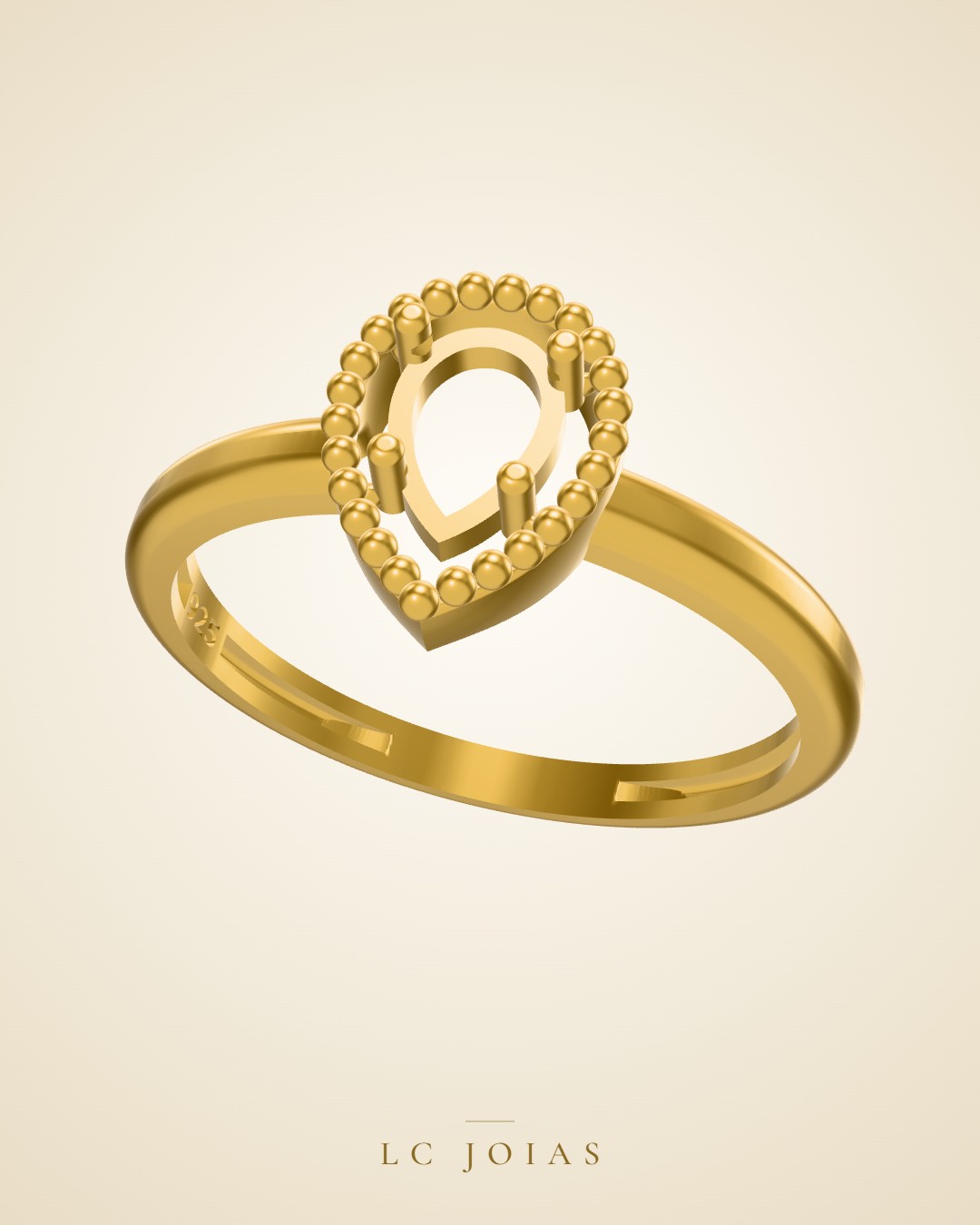 Anel ag 2218 an em ouro