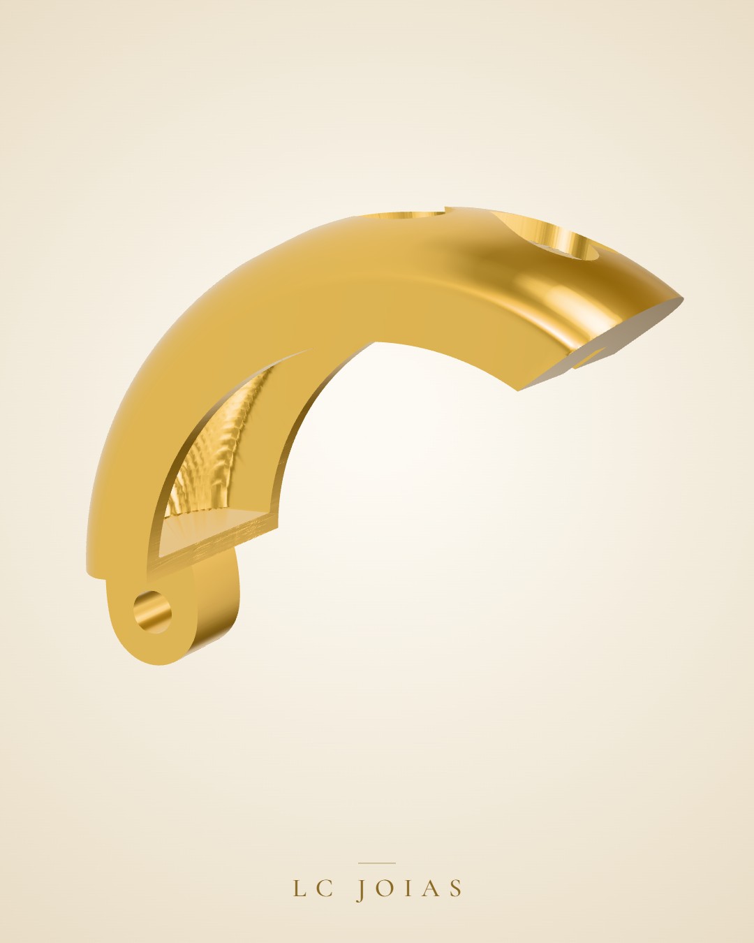Brinco 7476 br g 01 em ouro