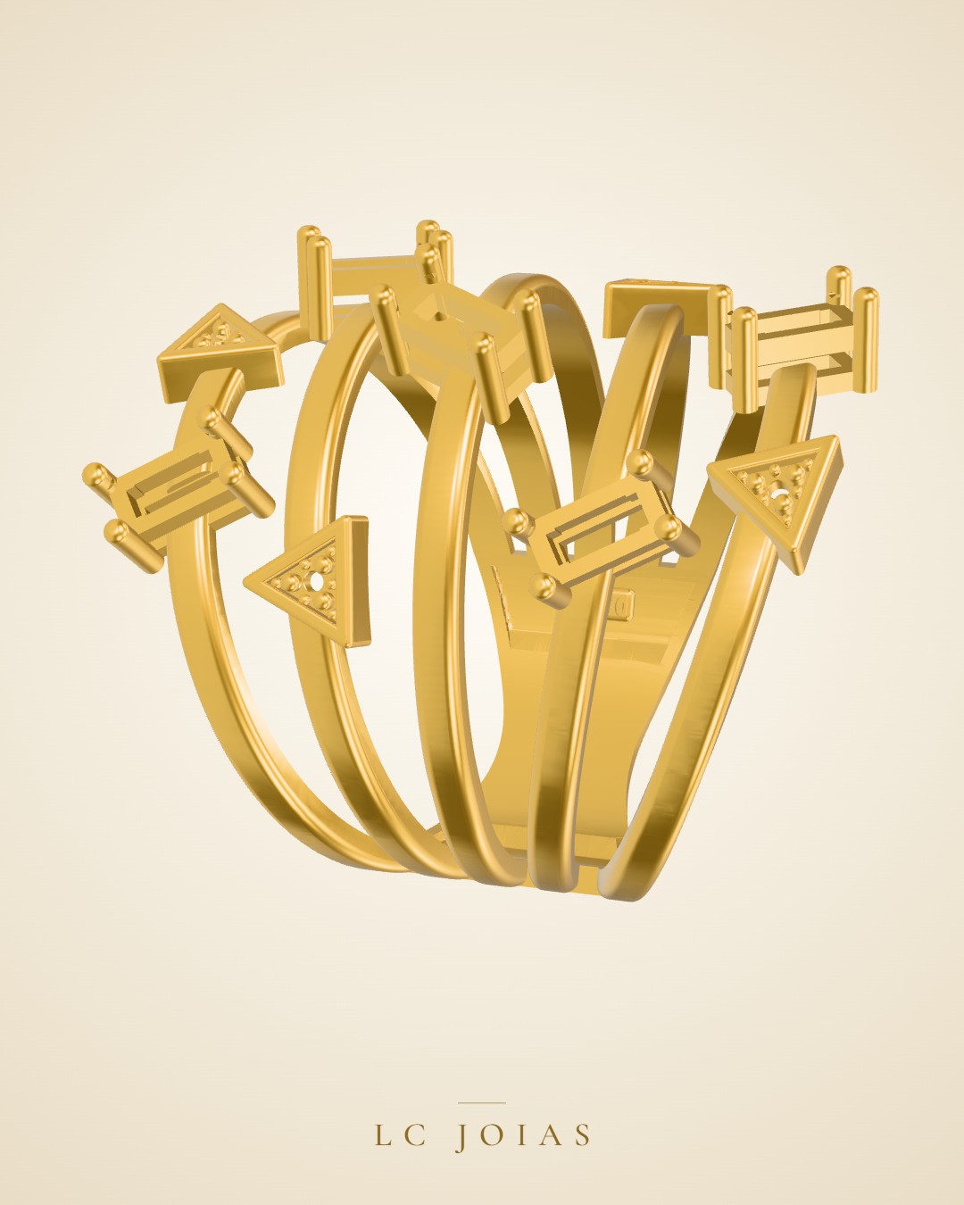 Anel 8482 an em ouro