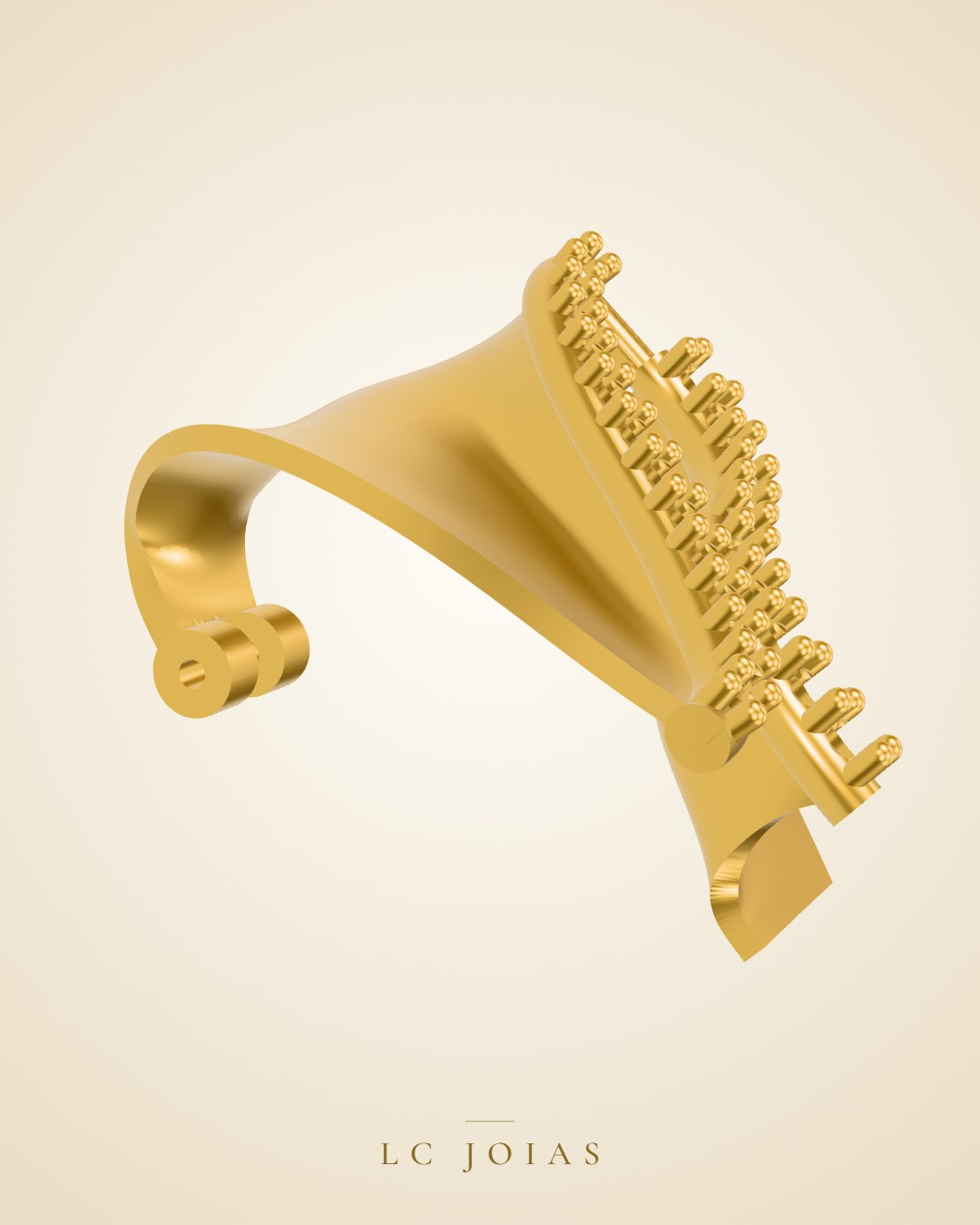 Brinco 8076 br a espelhar em ouro