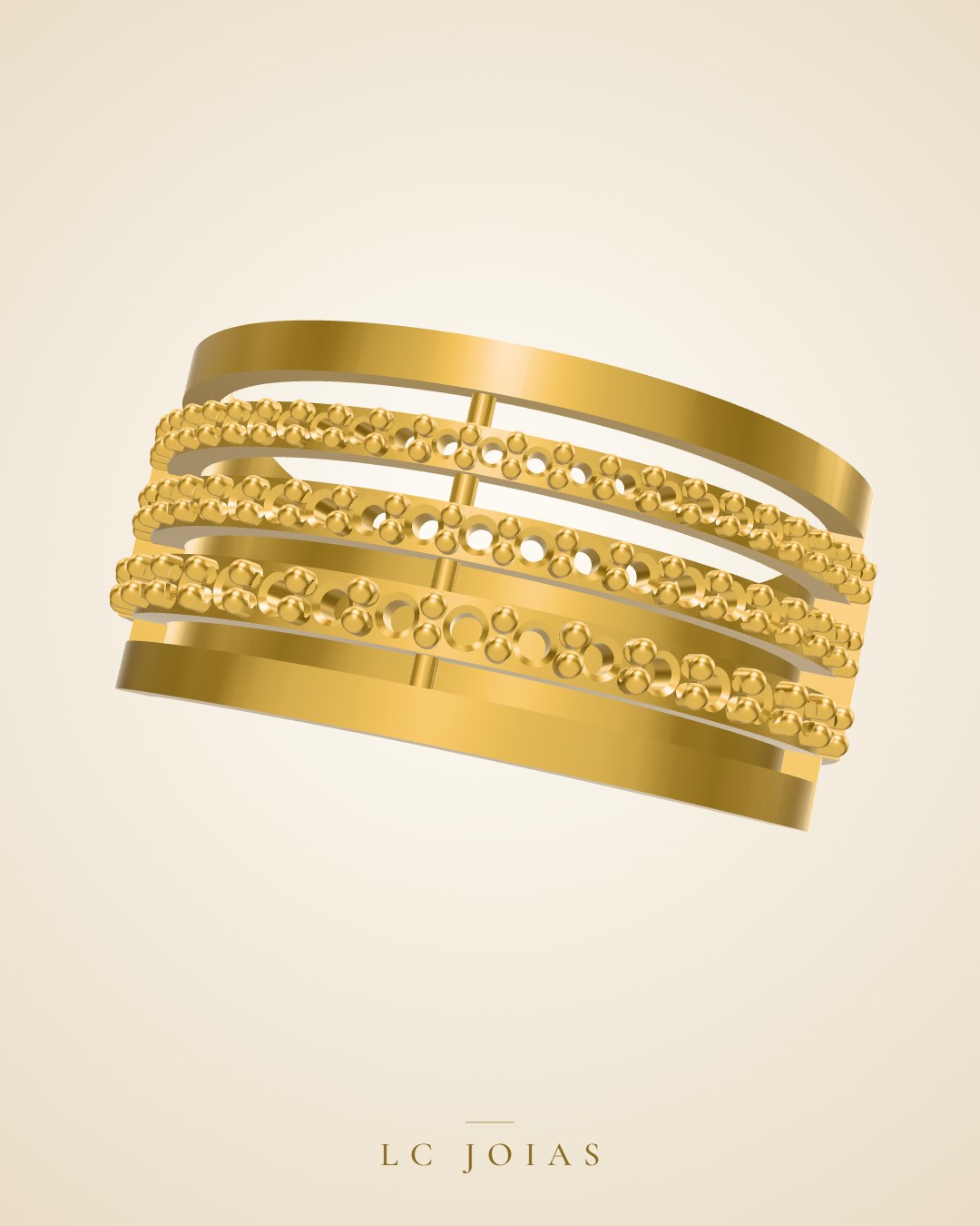 Anel 0537 an em ouro