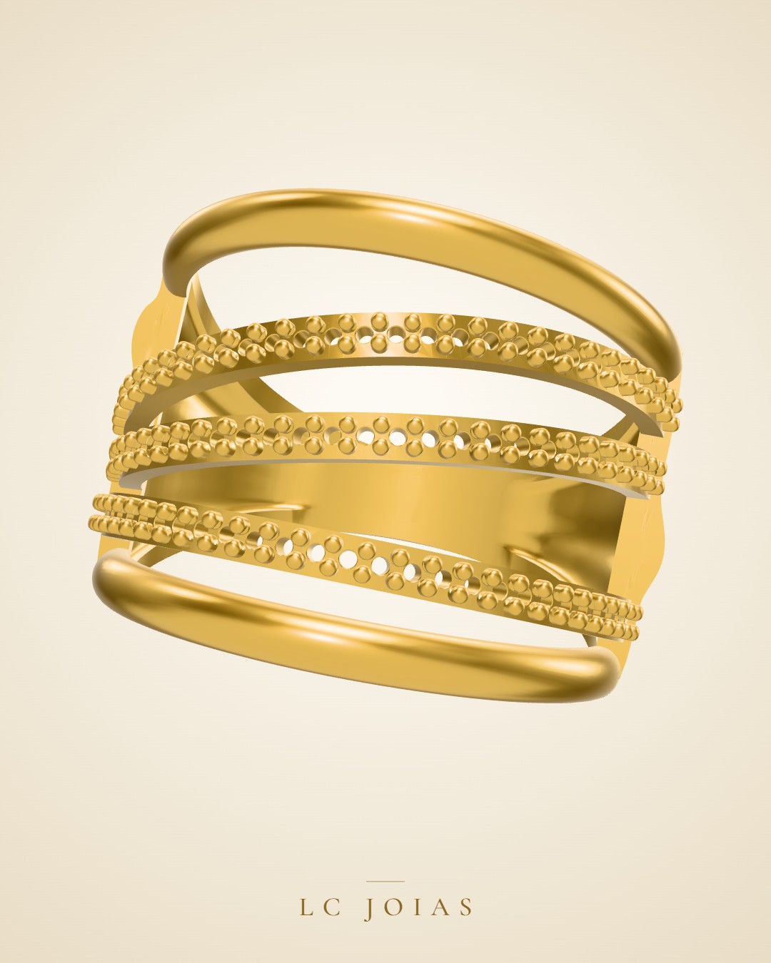 Anel 023 an em ouro
