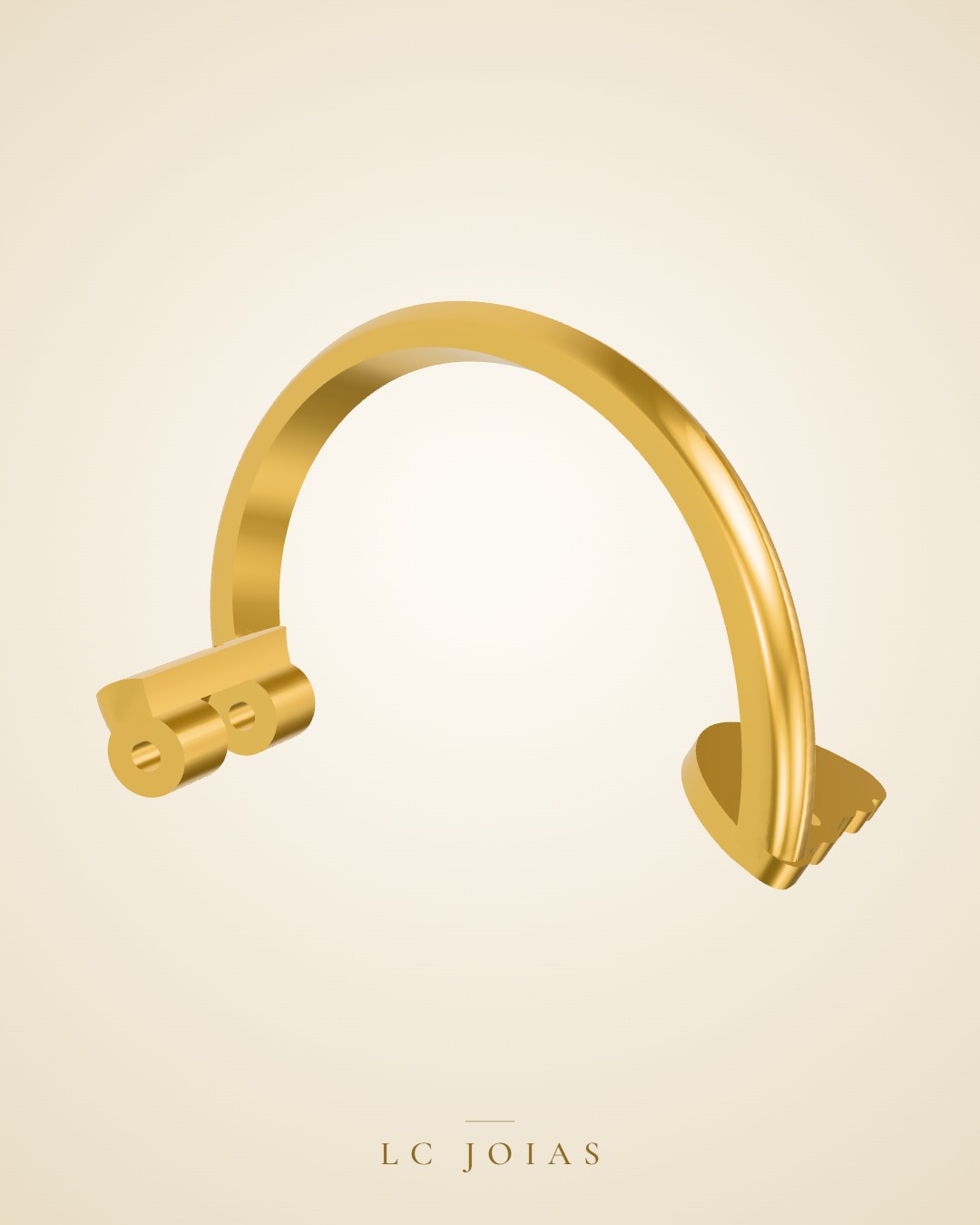 Brinco 8344 br espelho em ouro