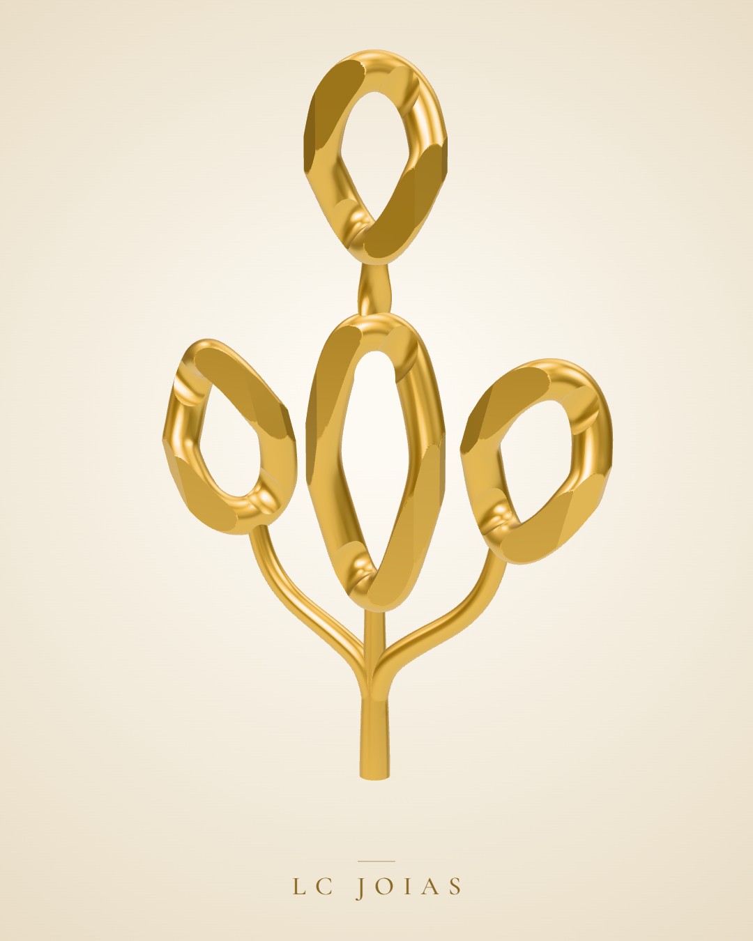 Colar 15 corrente em ouro