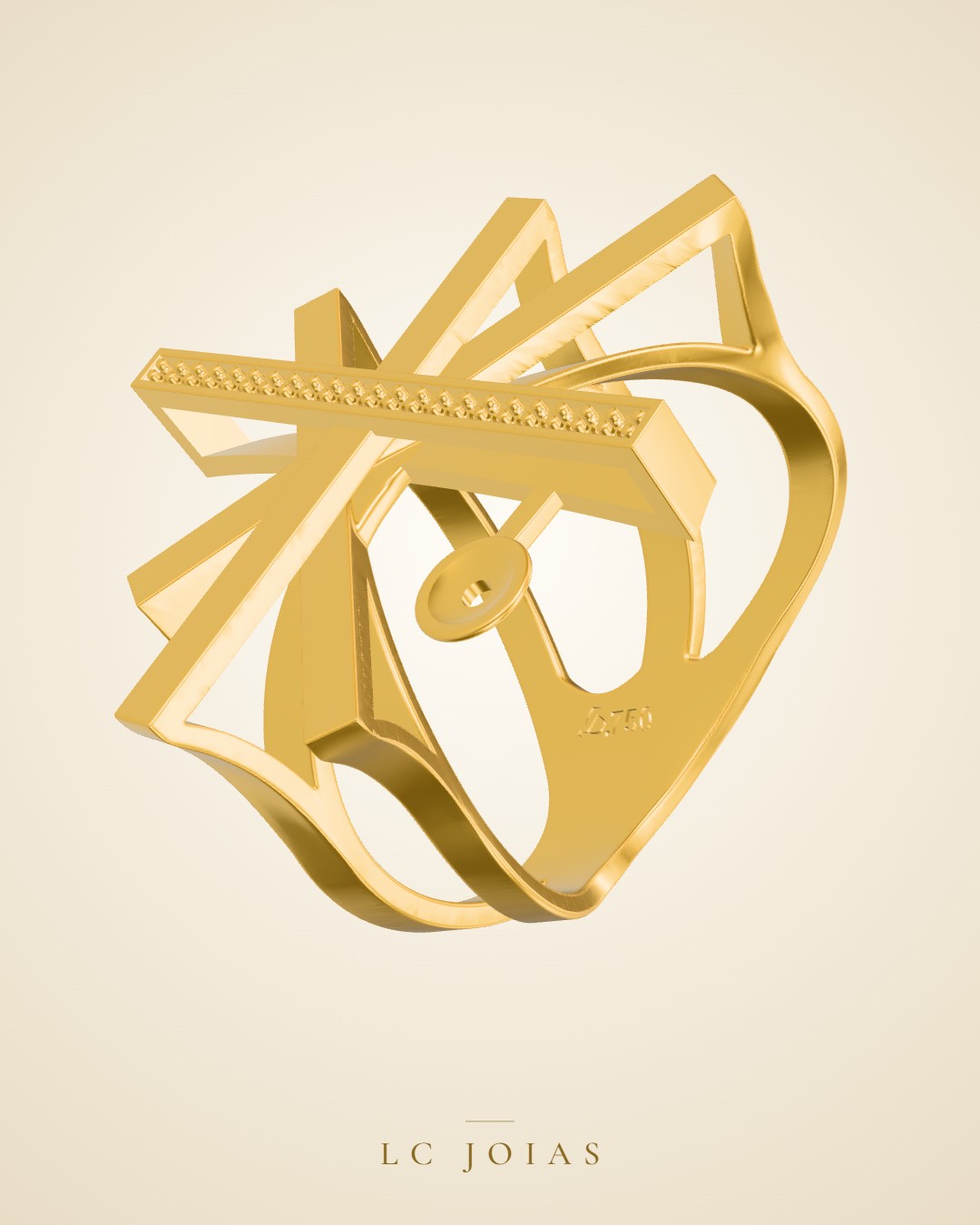 Anel 7596 an em ouro