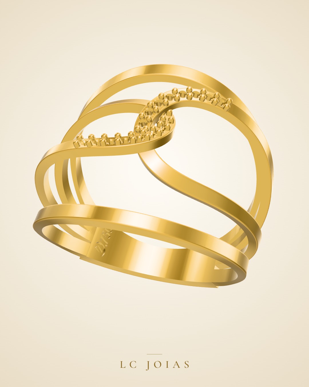 Anel 8168 an em ouro