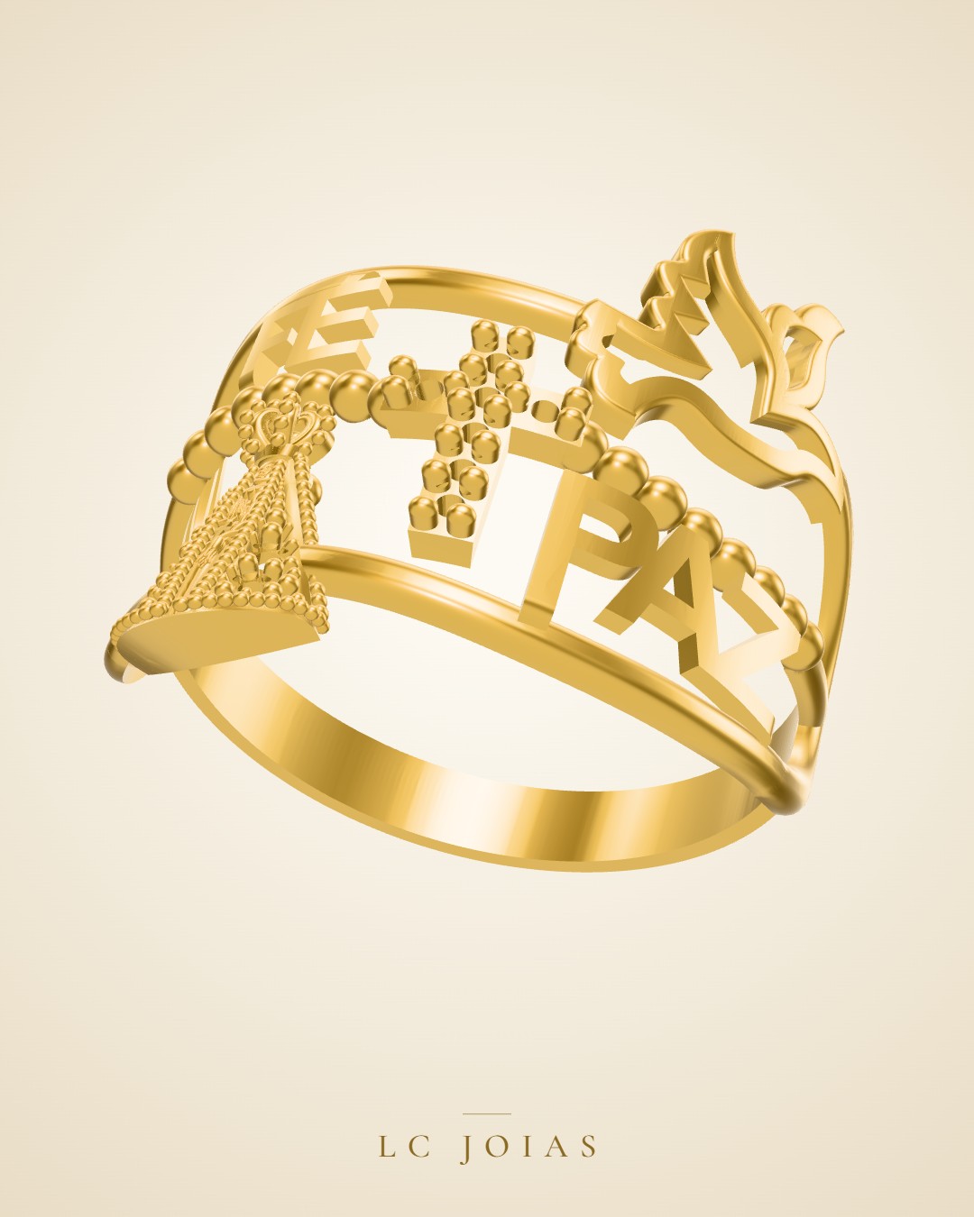 Anel d0020 an16 em ouro
