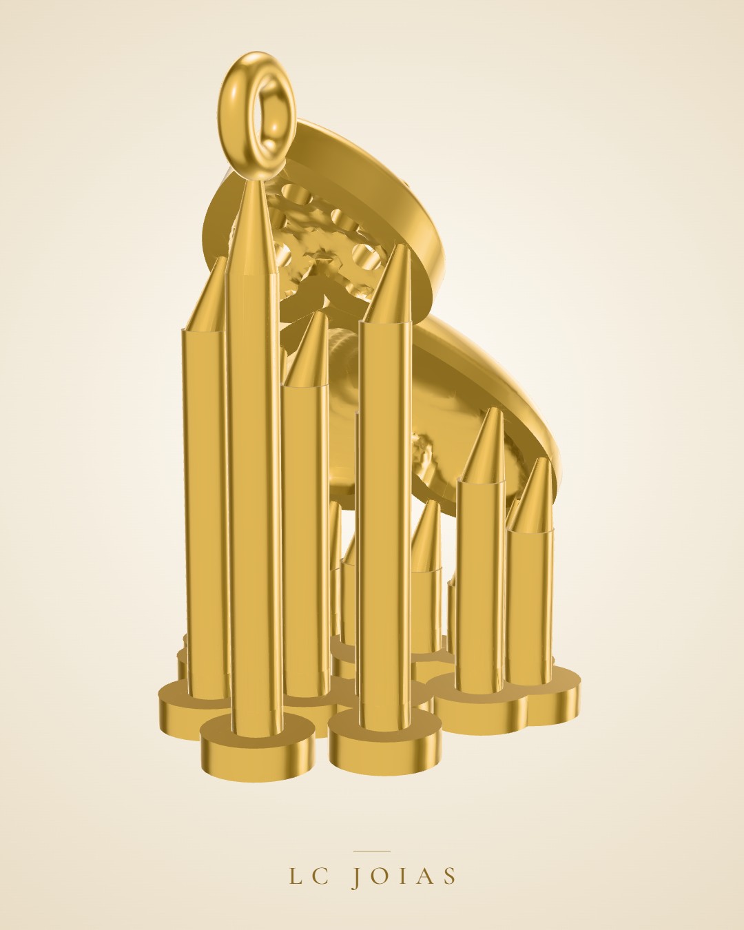 Brinco 7449 br base em ouro