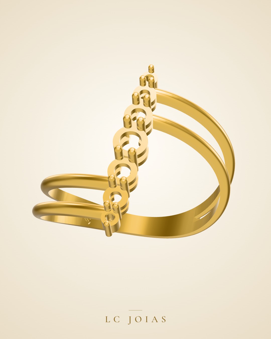 Anel 1492 an em ouro