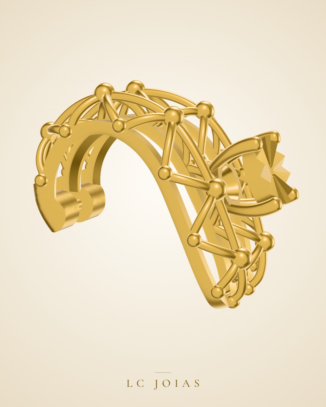 Brinco mirrored copy of 6250 br em ouro
