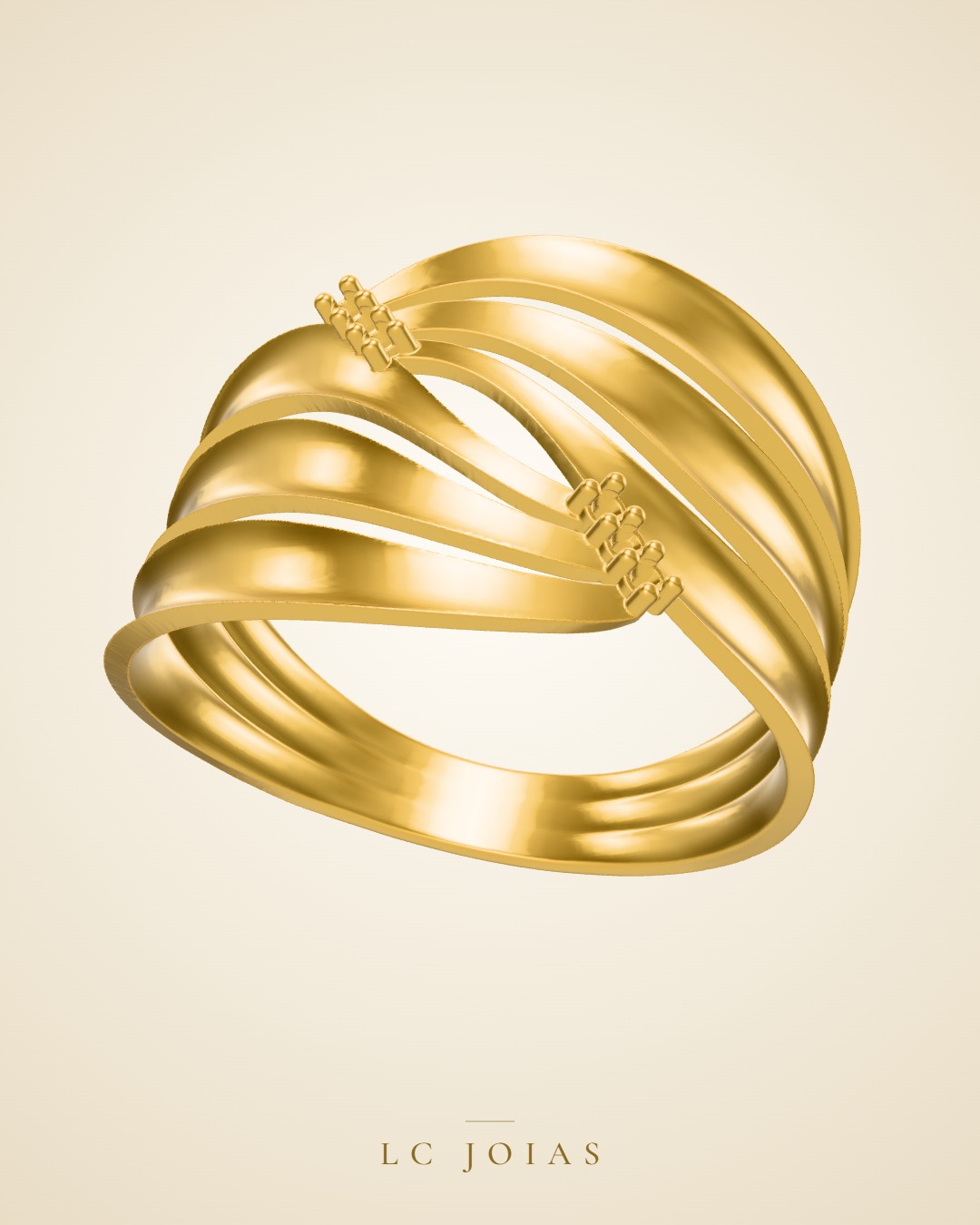 Anel 6851 an em ouro