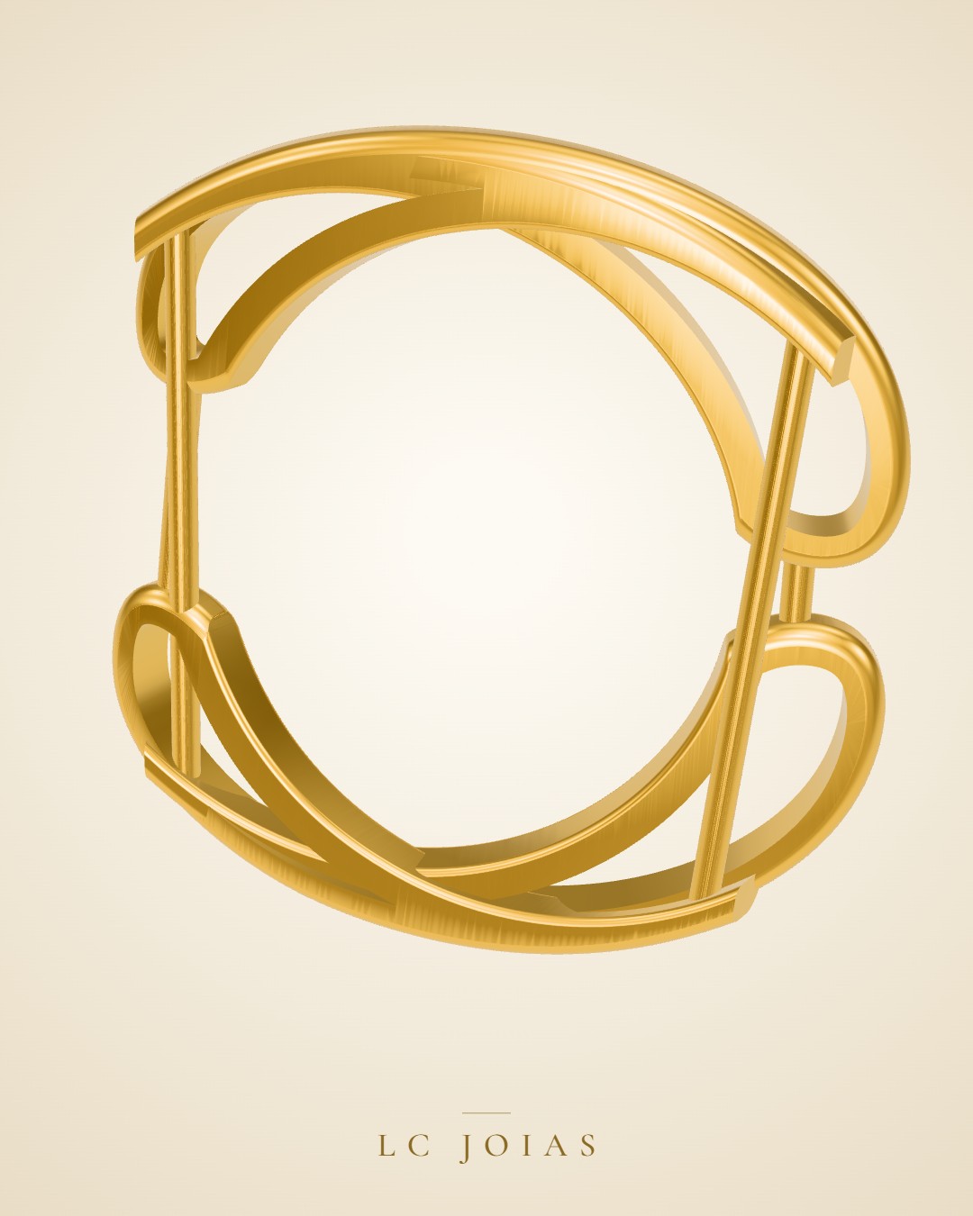 Anel 7470 an aplique em ouro