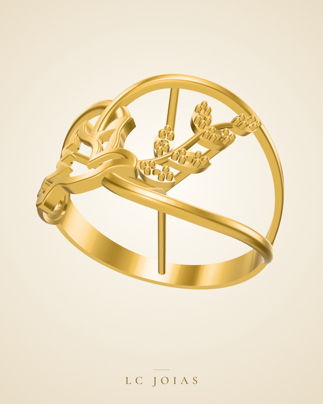 Anel d 0064 an em ouro