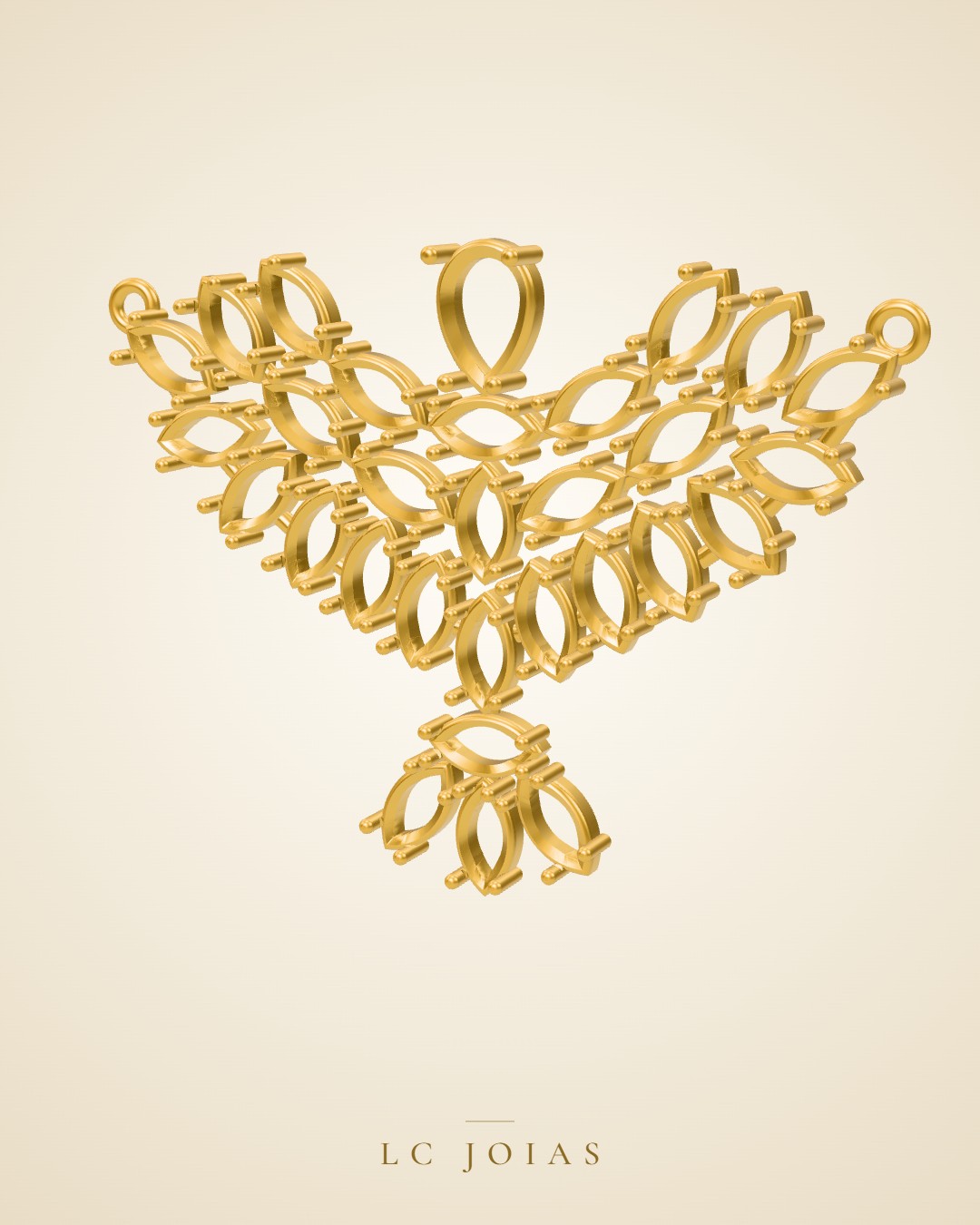 Pingente 650 pg em ouro