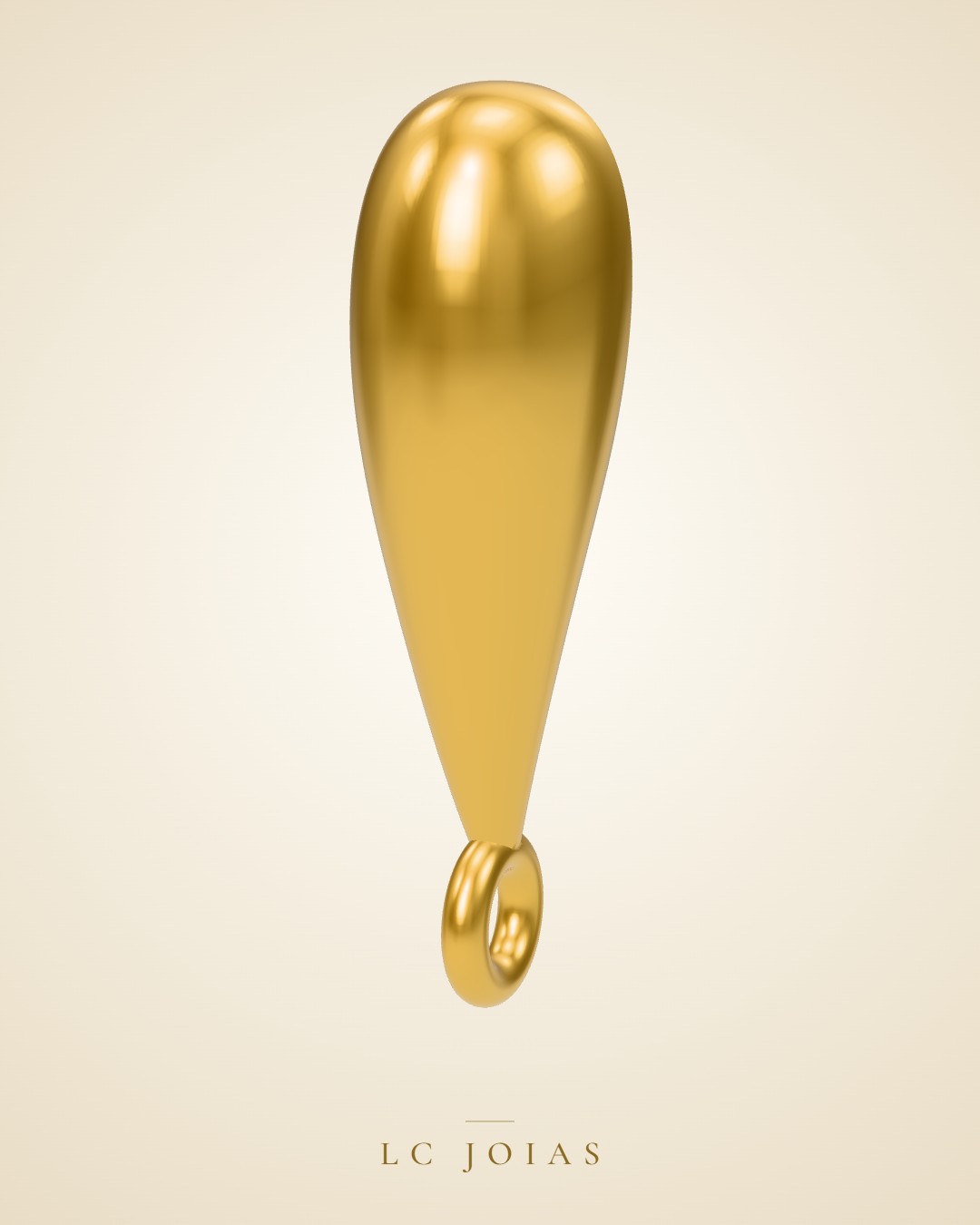 Brinco 6896 aplique br em ouro