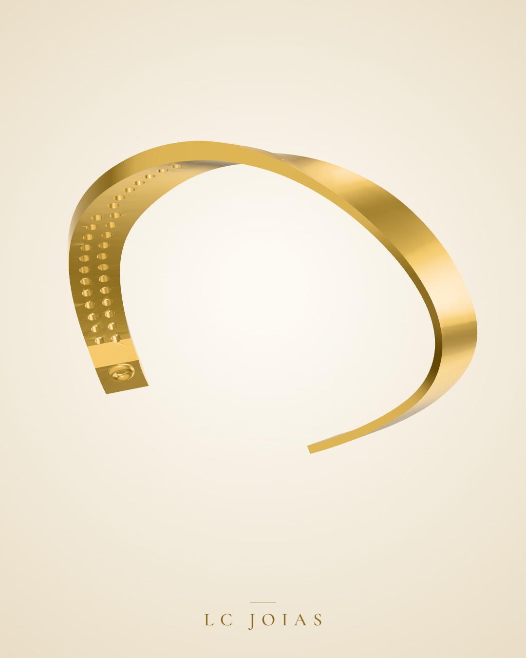 Brinco 7637 br espelhar em ouro