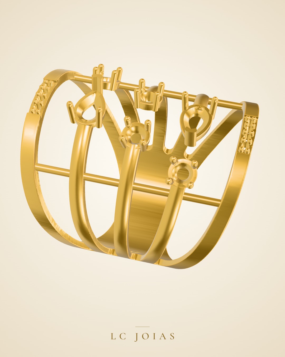 Anel 6884 an em ouro