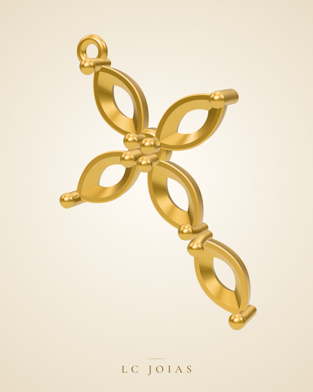 Pingente 7302 pg em ouro