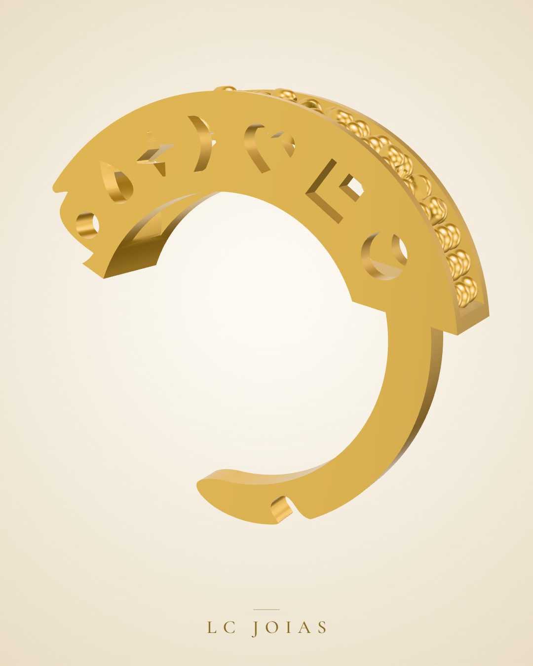Brinco mirrored copy of 7112 br p em ouro