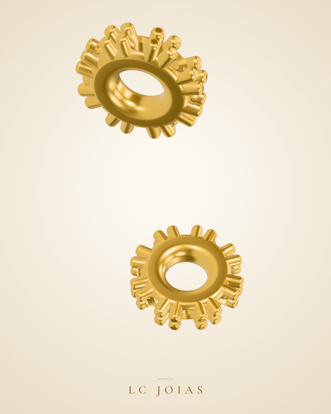 Anel 7918 an aplique fazer em ouro