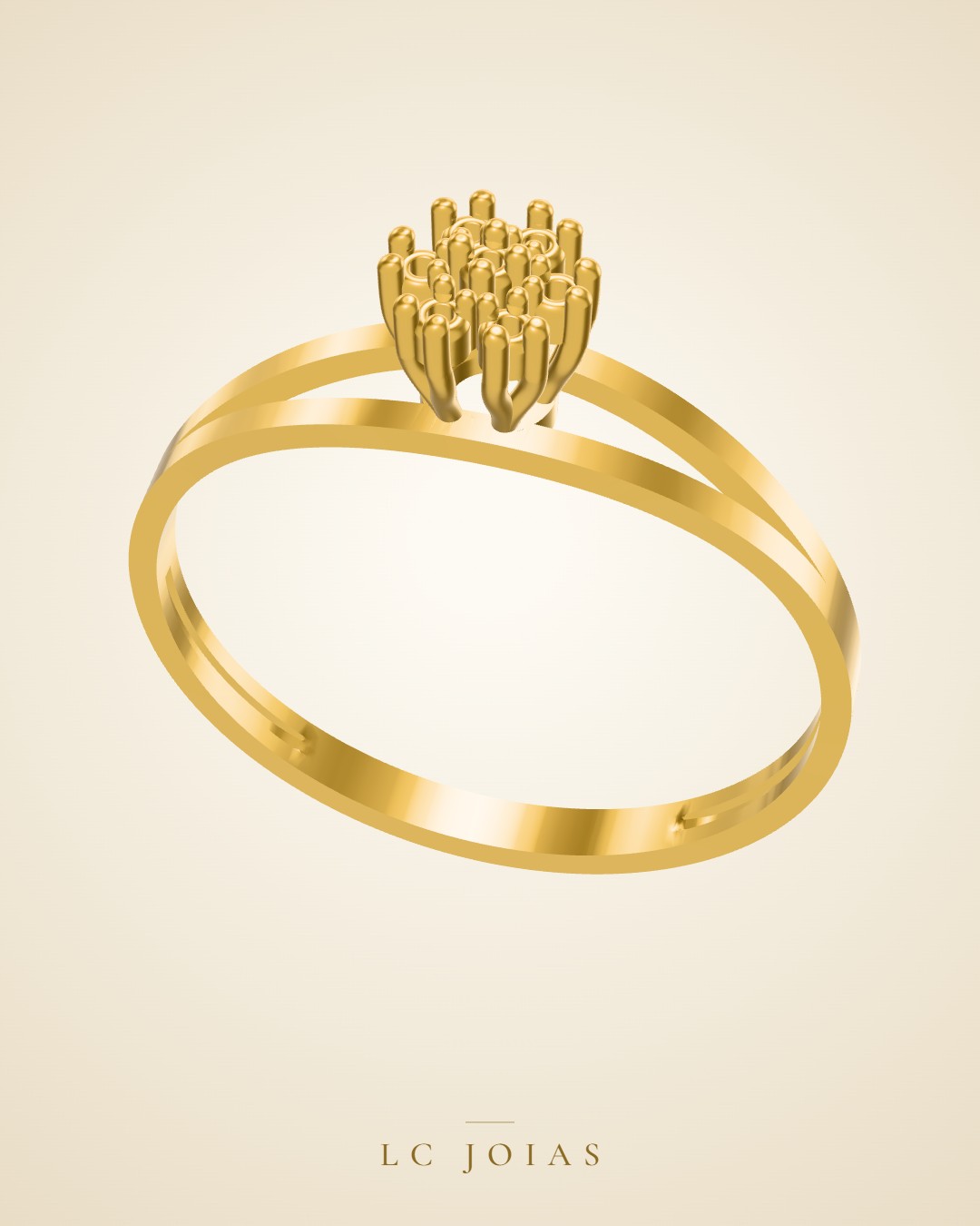 Anel 7134 an em ouro