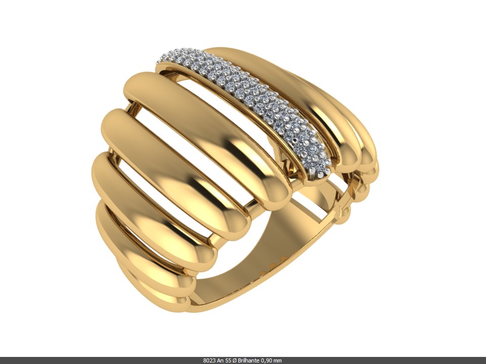 Anel 8023 an em ouro