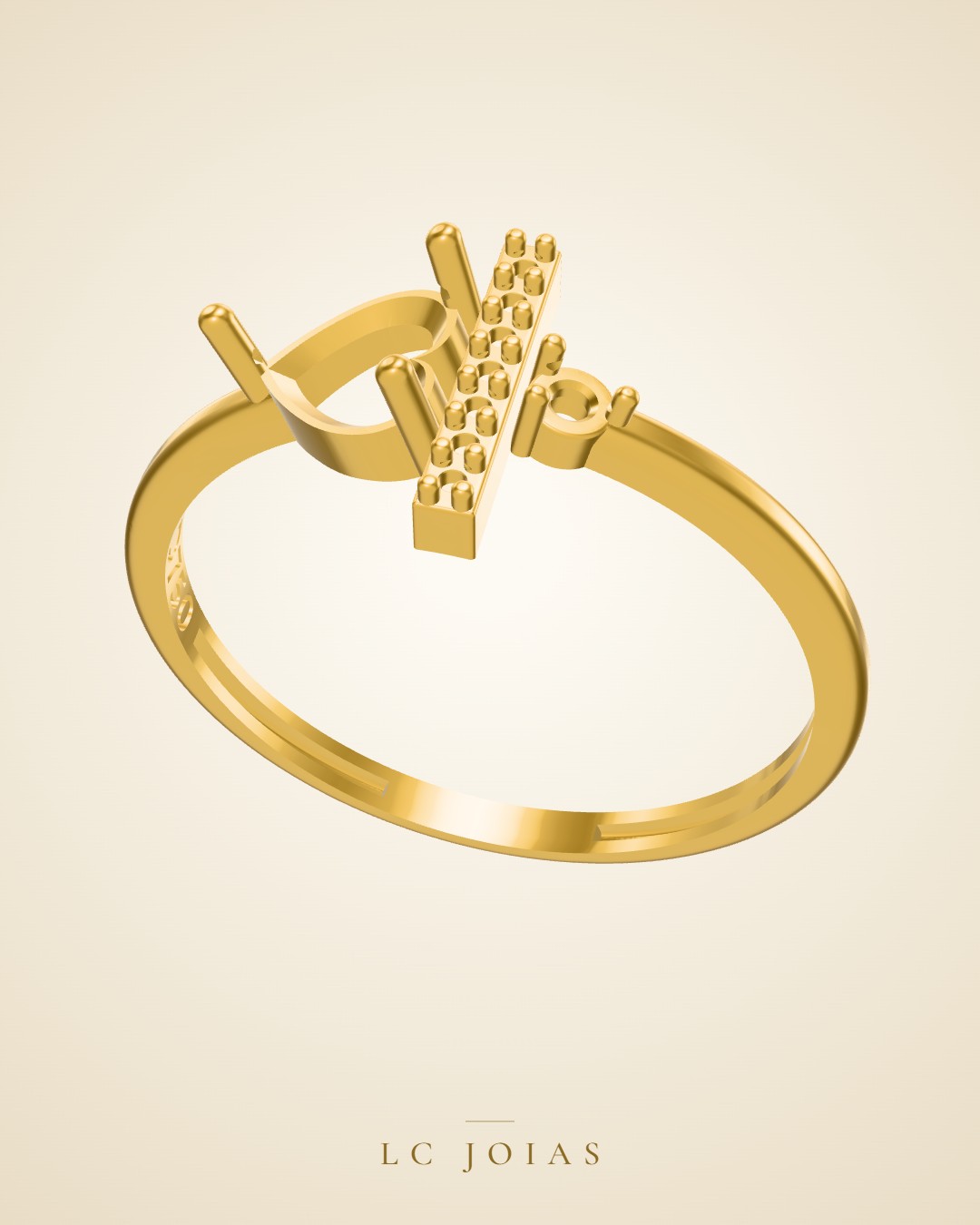 Anel 8695 an em ouro