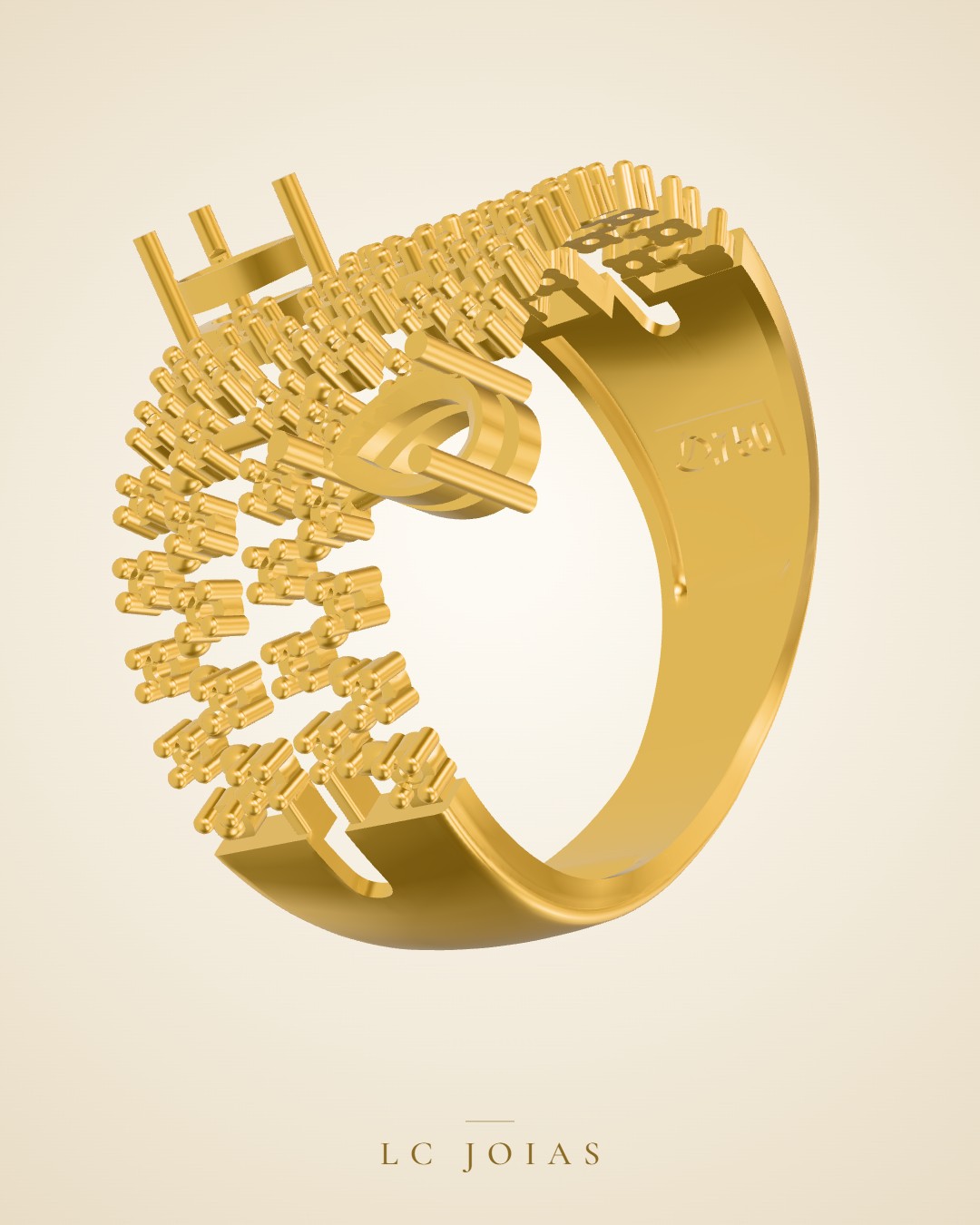 Anel 1324 z an em ouro