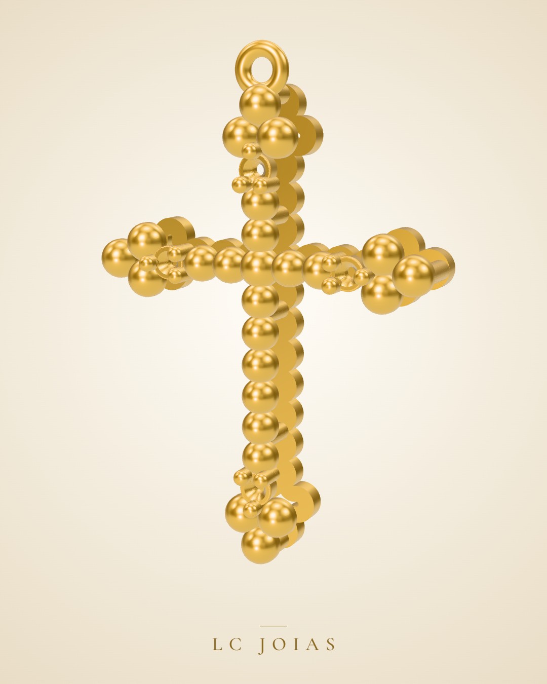 Pingente religioso 7312 cruz em ouro