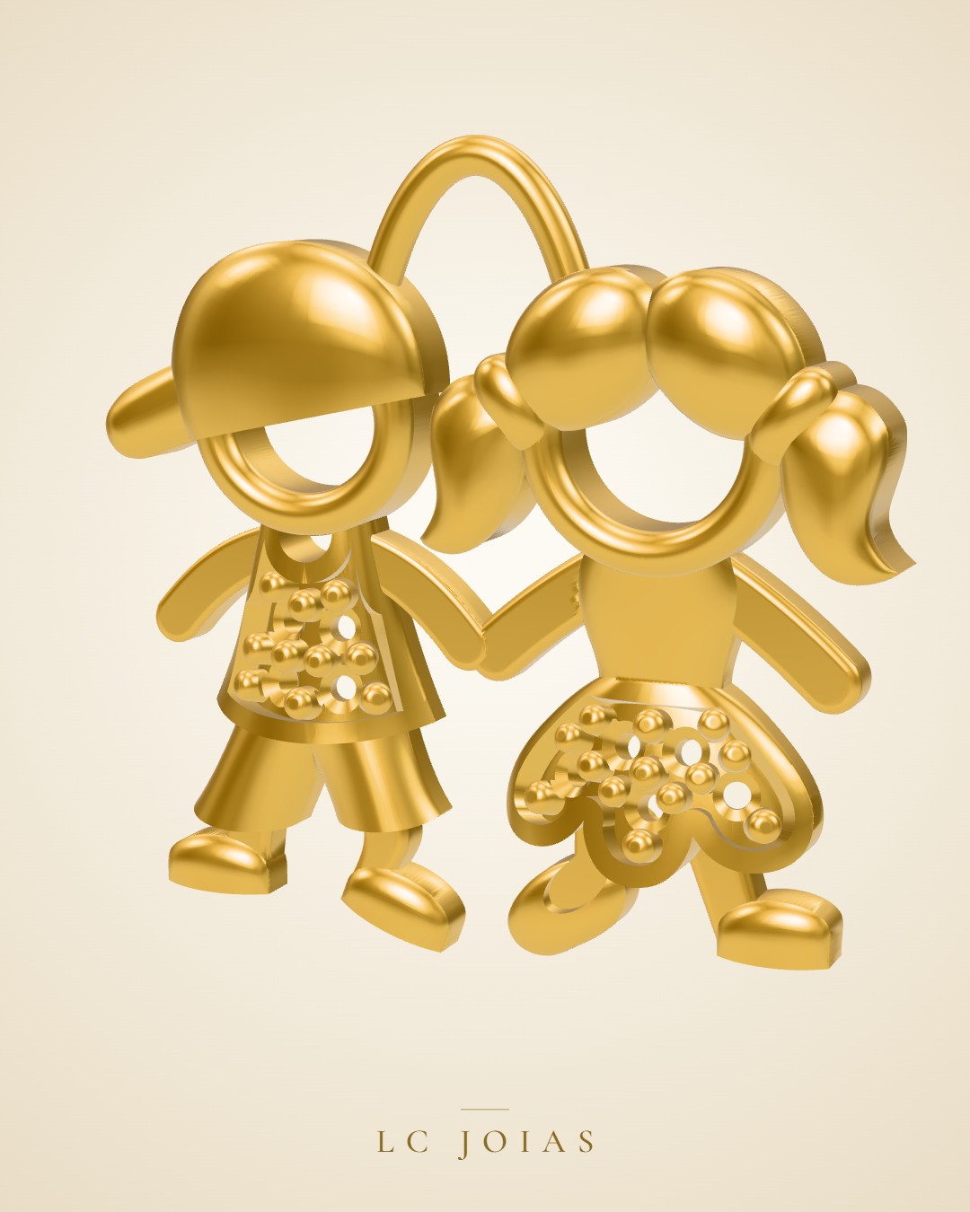 Pingente 7332 pg em ouro