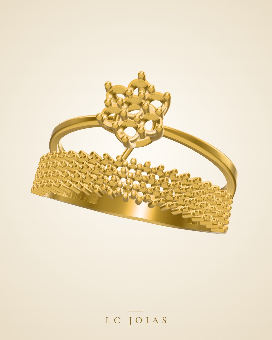 Anel 1281 z an em ouro